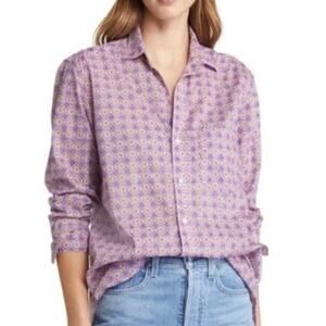 Frank & Eileen Joedy Floral Geometric Button Down Shirt Large